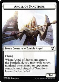 Angel of Sanctions // Horror Double-sided Token [Commander 2019 Tokens] | Gaming Infinity