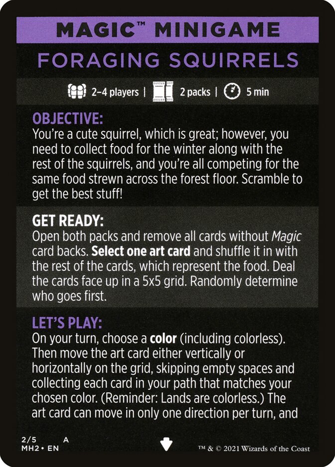 Foraging Squirrels (Magic Minigame) [Modern Horizons 2 Minigame] | Gaming Infinity