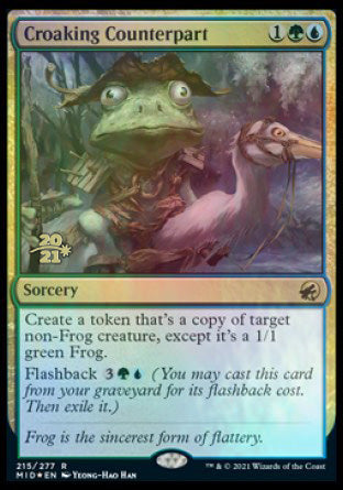Croaking Counterpart [Innistrad: Midnight Hunt Prerelease Promos] | Gaming Infinity