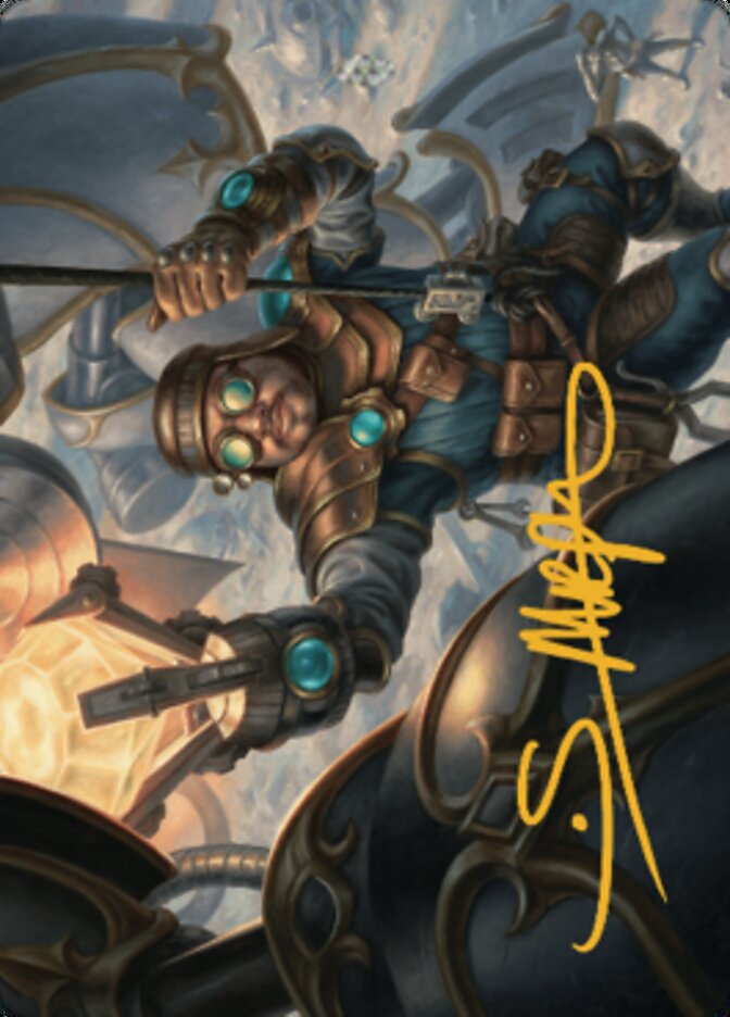 Powerstone Engineer Art Card (Gold-Stamped Signature) [The Brothers' War Art Series] | Gaming Infinity
