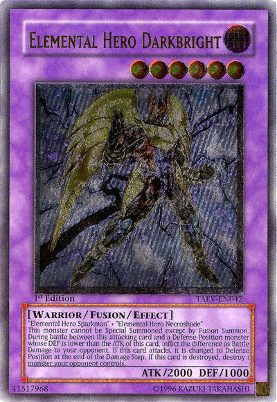 Elemental Hero Darkbright [TAEV-EN042] Ultimate Rare | Gaming Infinity
