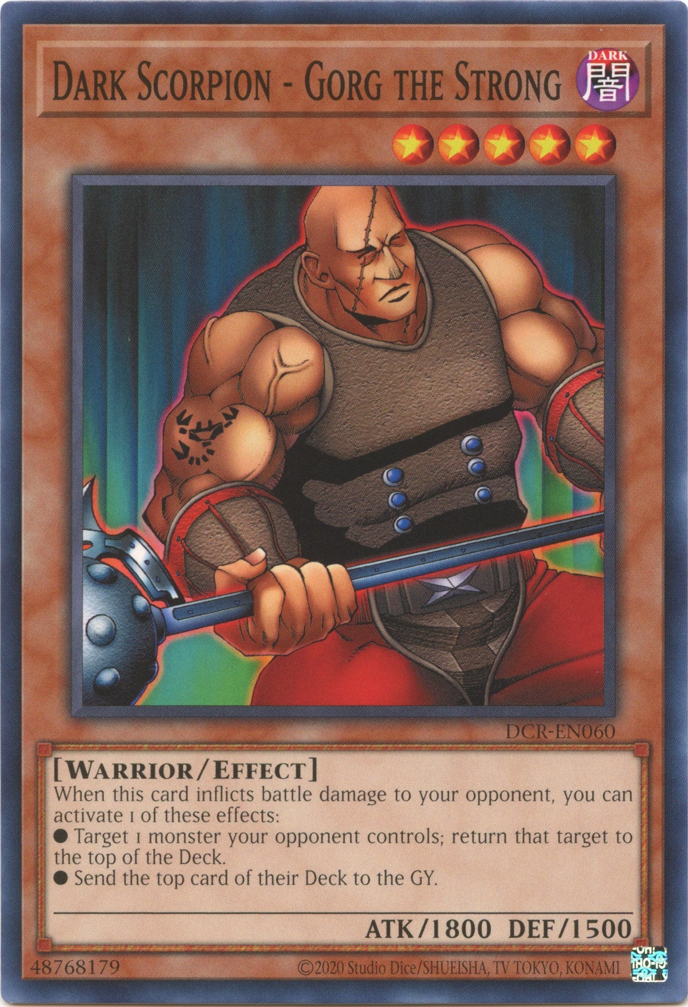 Dark Scorpion - Gorg the Strong (25th Anniversary) [DCR-EN060] Common | Gaming Infinity