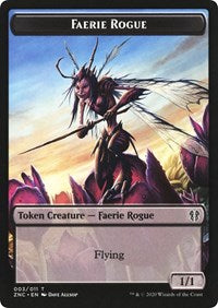 Faerie Rogue // Germ Double-sided Token [Commander: Zendikar Rising Tokens] | Gaming Infinity