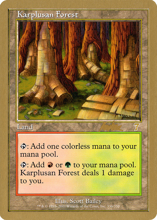Karplusan Forest (Brian Kibler) [World Championship Decks 2002] | Gaming Infinity
