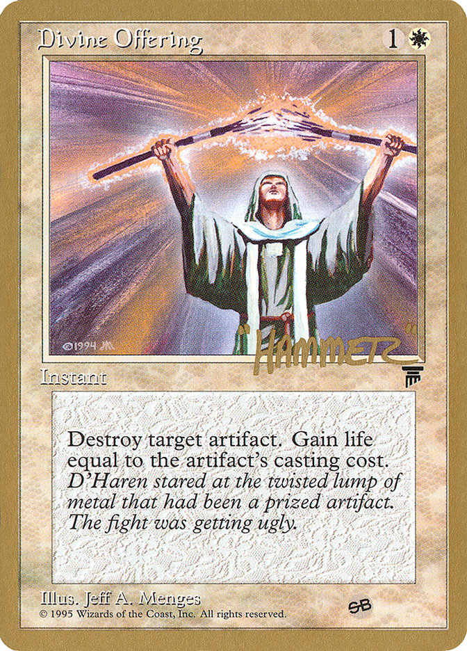 Divine Offering (Shawn "Hammer" Regnier) (SB) [Pro Tour Collector Set] | Gaming Infinity