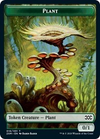 Plant // Saproling Double-sided Token [Double Masters Tokens] | Gaming Infinity