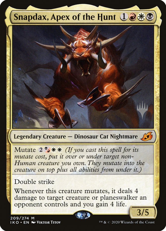 Snapdax, Apex of the Hunt (Promo Pack) [Ikoria: Lair of Behemoths Promos] | Gaming Infinity