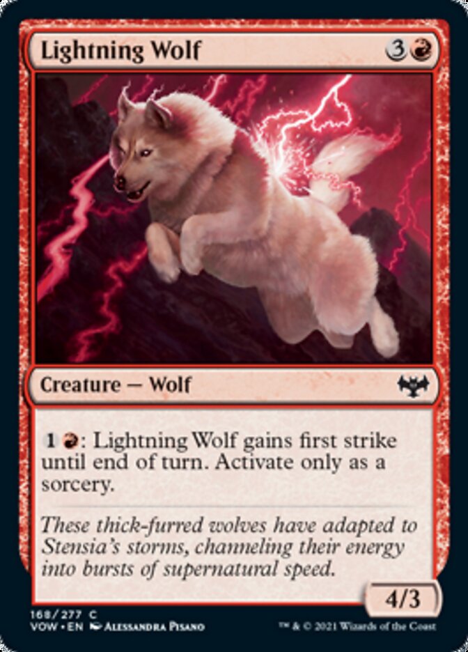 Lightning Wolf [Innistrad: Crimson Vow] | Gaming Infinity