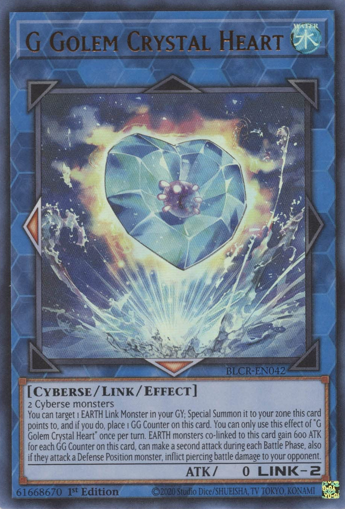 G Golem Crystal Heart [BLCR-EN042] Ultra Rare | Gaming Infinity