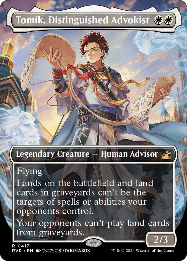 Tomik, Distinguished Advokist (Anime Borderless) [Ravnica Remastered] | Gaming Infinity