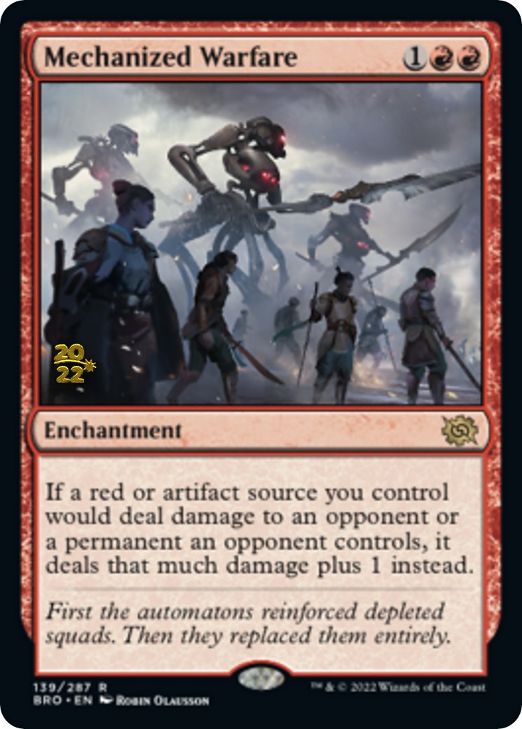 Mechanized Warfare [The Brothers' War: Prerelease Promos] | Gaming Infinity