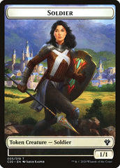 Human Soldier (005) // Drake Double-sided Token [Commander 2020 Tokens] | Gaming Infinity