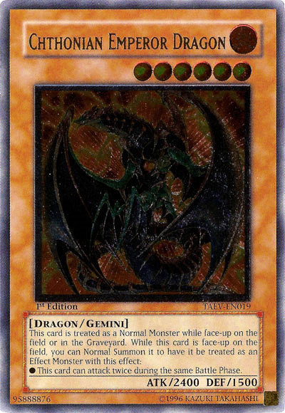 Chthonian Emperor Dragon [TAEV-EN019] Ultimate Rare | Gaming Infinity