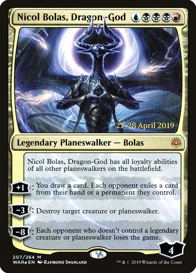 Nicol Bolas, Dragon-God  [War of the Spark Prerelease Promos] | Gaming Infinity