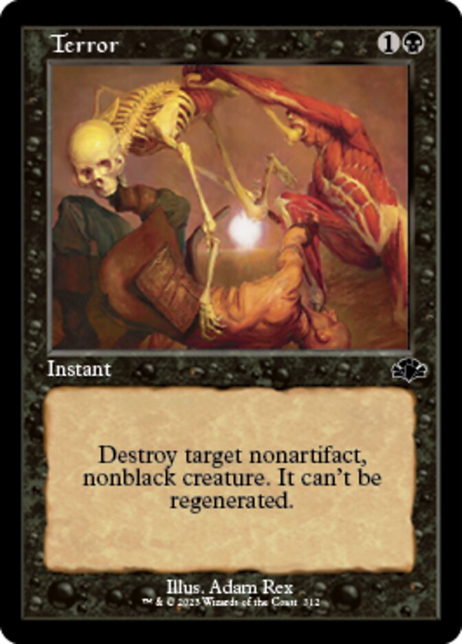 Terror (Retro) [Dominaria Remastered] | Gaming Infinity