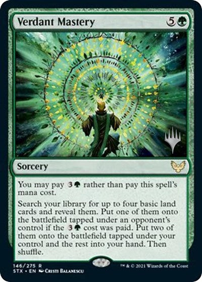 Verdant Mastery (Promo Pack) [Strixhaven: School of Mages Promos] | Gaming Infinity