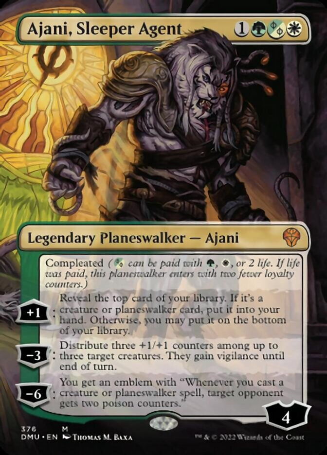 Ajani, Sleeper Agent (Borderless) (376) [Dominaria United] | Gaming Infinity