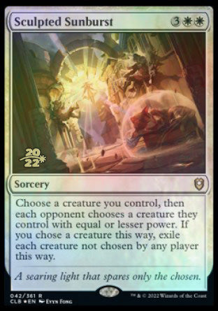 Sculpted Sunburst [Commander Legends: Battle for Baldur's Gate Prerelease Promos] | Gaming Infinity