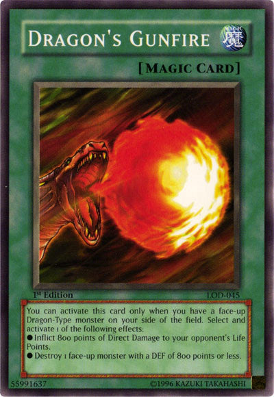 Dragon's Gunfire [LOD-045] Common | Gaming Infinity
