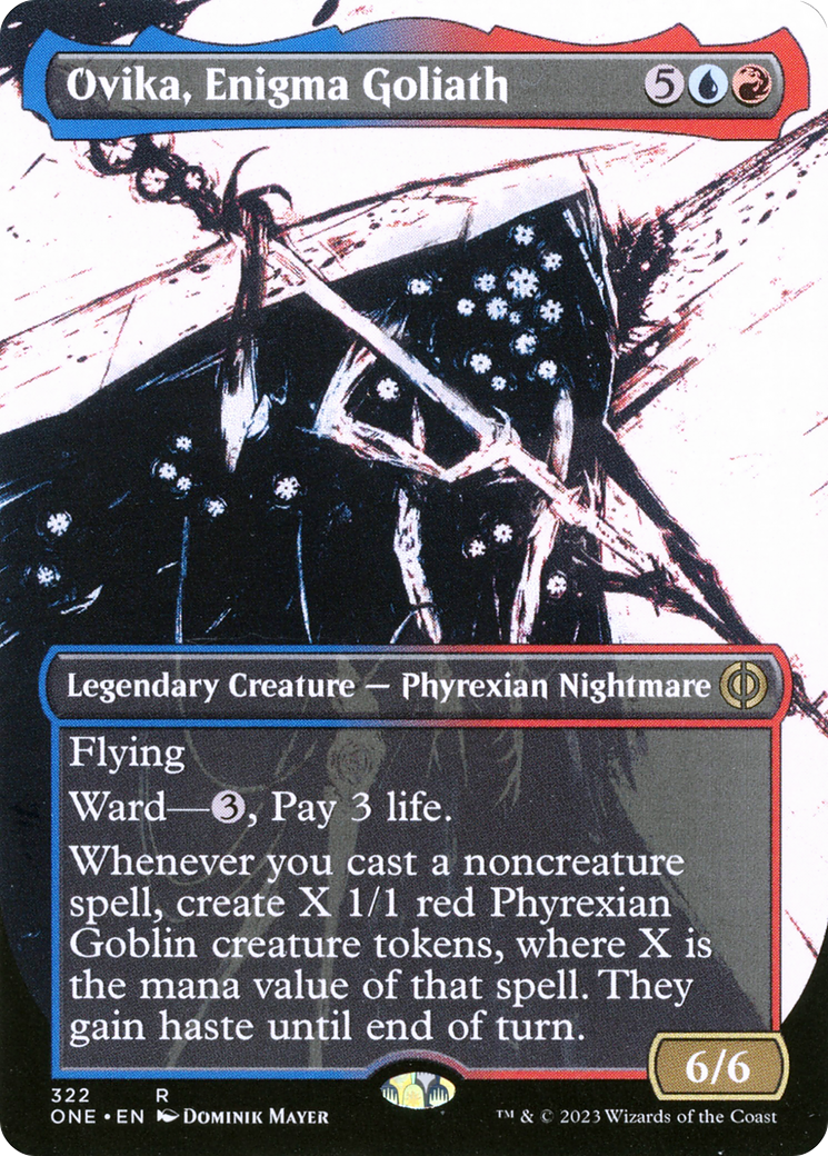 Ovika, Enigma Goliath (Borderless Ichor) [Phyrexia: All Will Be One] | Gaming Infinity