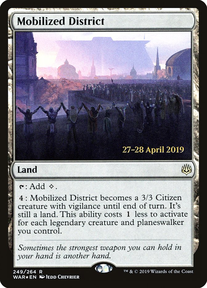 Mobilized District  [War of the Spark Prerelease Promos] | Gaming Infinity