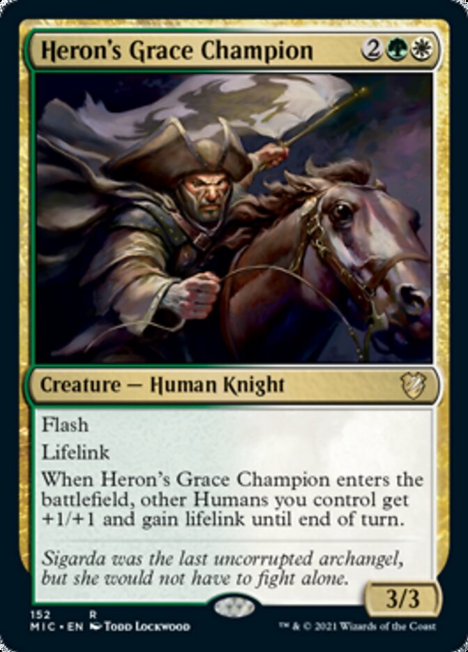 Heron's Grace Champion [Innistrad: Midnight Hunt Commander] | Gaming Infinity