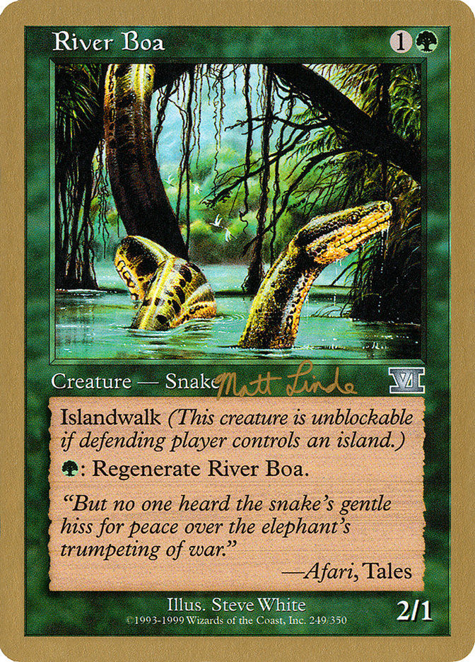 River Boa (Matt Linde) [World Championship Decks 1999] | Gaming Infinity