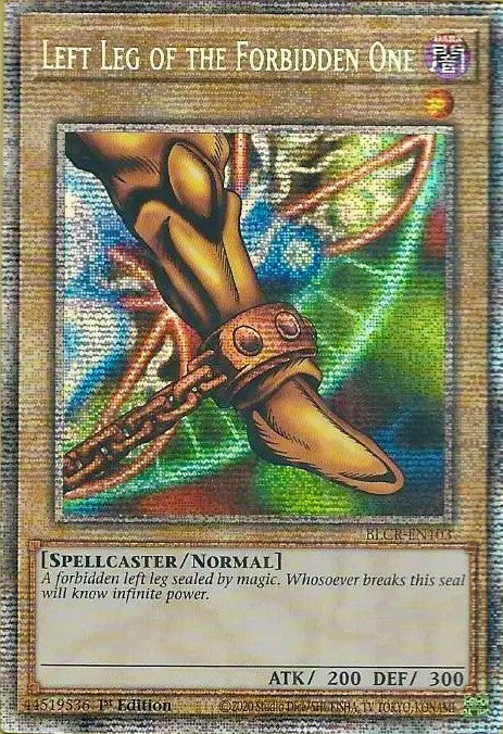 Left Leg of the Forbidden One [BLCR-EN103] Starlight Rare | Gaming Infinity