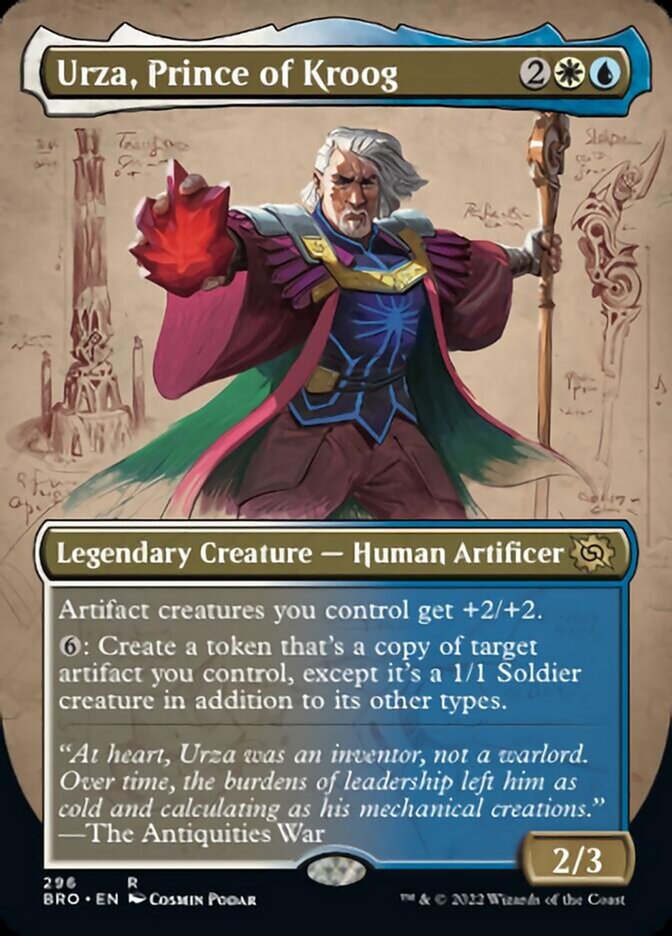 Urza, Prince of Kroog (Borderless Alternate Art) [The Brothers' War] | Gaming Infinity