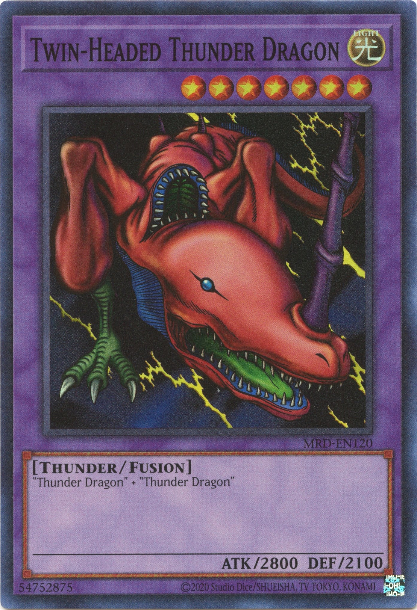 Twin-Headed Thunder Dragon (25th Anniversary) [MRD-EN120] Super Rare | Gaming Infinity