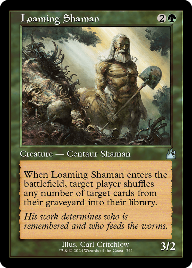 Loaming Shaman (Retro Frame) [Ravnica Remastered] | Gaming Infinity