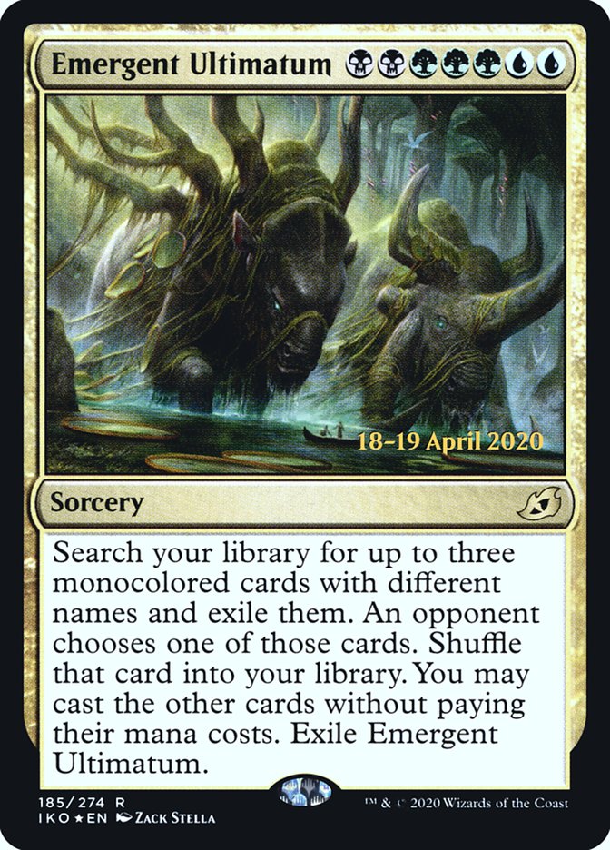 Emergent Ultimatum  [Ikoria: Lair of Behemoths Prerelease Promos] | Gaming Infinity