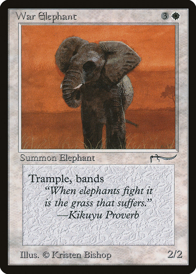 War Elephant (Dark Mana Cost) [Arabian Nights] | Gaming Infinity