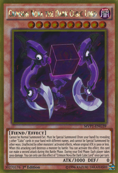 Crimson Nova the Dark Cubic Lord [MVP1-ENG39] Gold Rare | Gaming Infinity