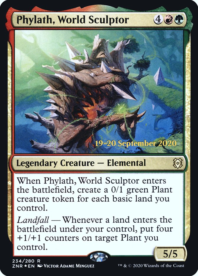 Phylath, World Sculptor  [Zendikar Rising Prerelease Promos] | Gaming Infinity