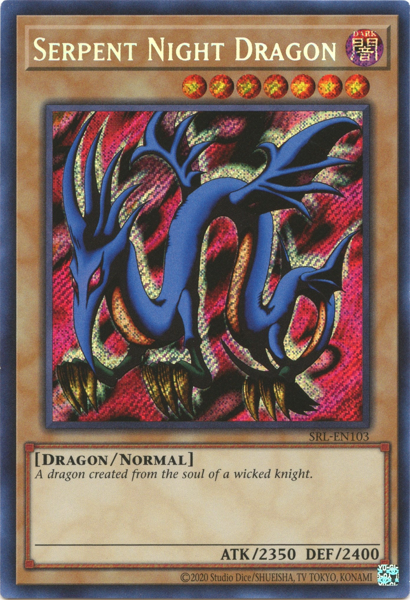 Serpent Night Dragon (25th Anniversary) [SRL-EN103] Secret Rare | Gaming Infinity