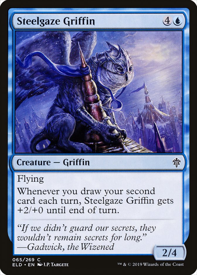 Steelgaze Griffin [Throne of Eldraine] | Gaming Infinity