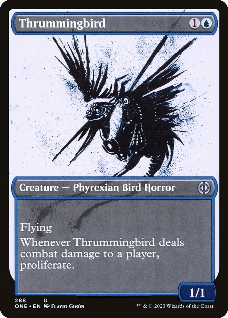 Thrummingbird (Showcase Ichor) [Phyrexia: All Will Be One] | Gaming Infinity