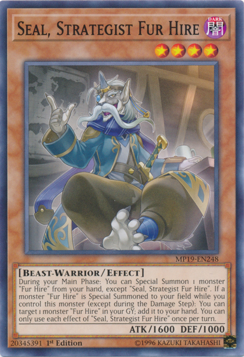 Seal, Strategist Fur Hire [MP19-EN248] Common | Gaming Infinity