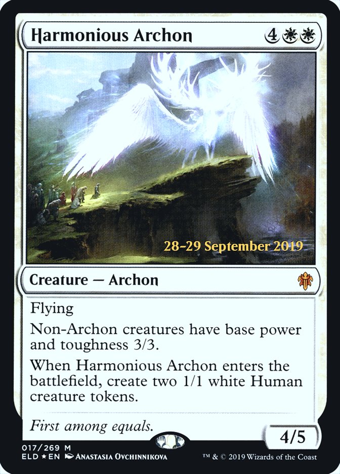 Harmonious Archon  [Throne of Eldraine Prerelease Promos] | Gaming Infinity