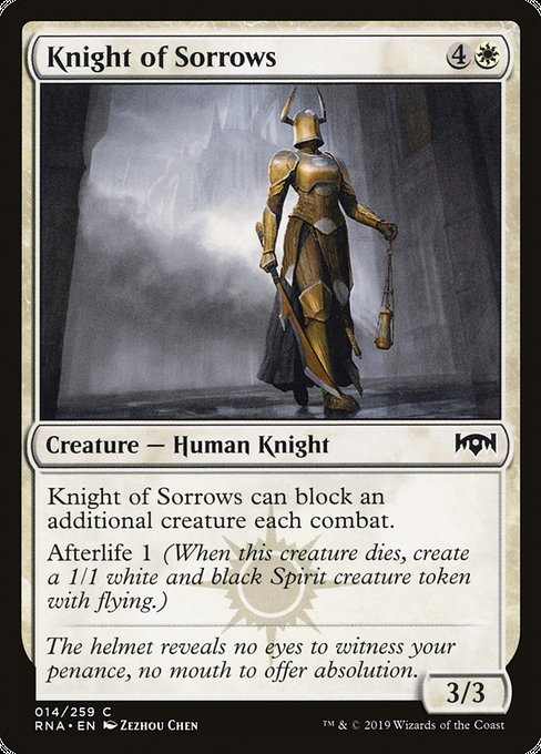 Knight of Sorrows [Ravnica Allegiance] | Gaming Infinity