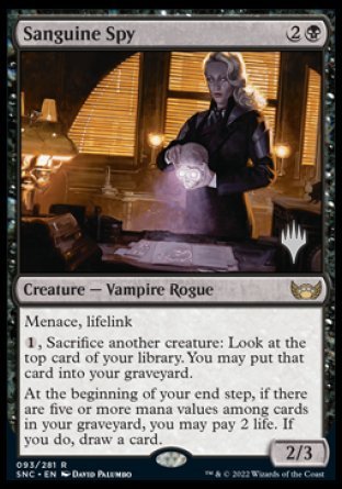 Sanguine Spy (Promo Pack) [Streets of New Capenna Promos] | Gaming Infinity