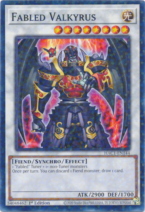 Fabled Valkyrus (Duel Terminal) [HAC1-EN144] Common | Gaming Infinity