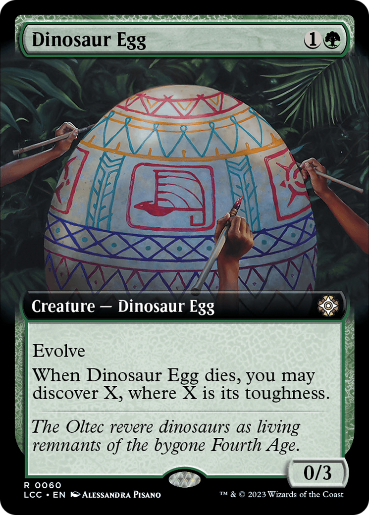 Dinosaur Egg (Extended Art) [The Lost Caverns of Ixalan Commander] | Gaming Infinity