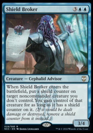 Shield Broker (Promo Pack) [Streets of New Capenna Commander Promos] | Gaming Infinity