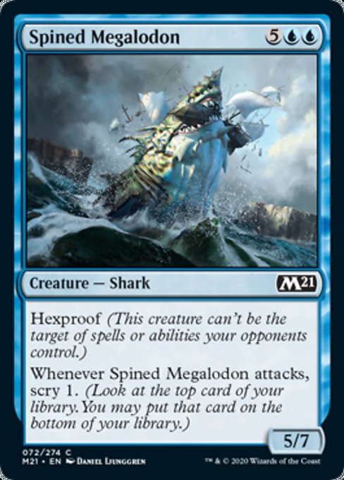 Spined Megalodon [Core Set 2021] | Gaming Infinity