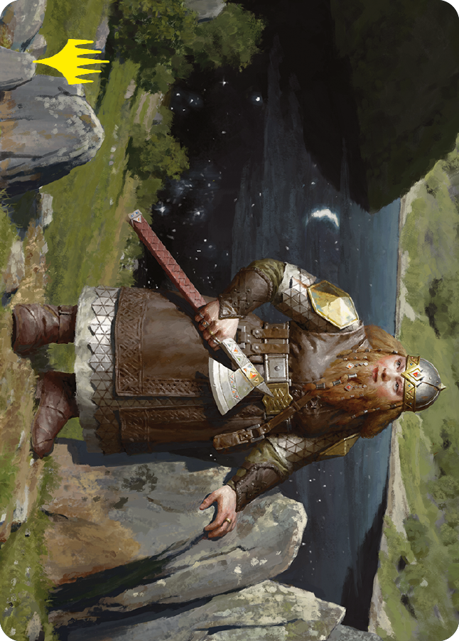 Mirrormere Guardian Art Card (Gold-Stamped Signature) [The Lord of the Rings: Tales of Middle-earth Art Series] | Gaming Infinity