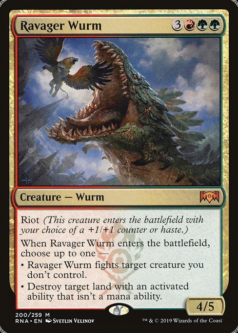 Ravager Wurm [Ravnica Allegiance] | Gaming Infinity