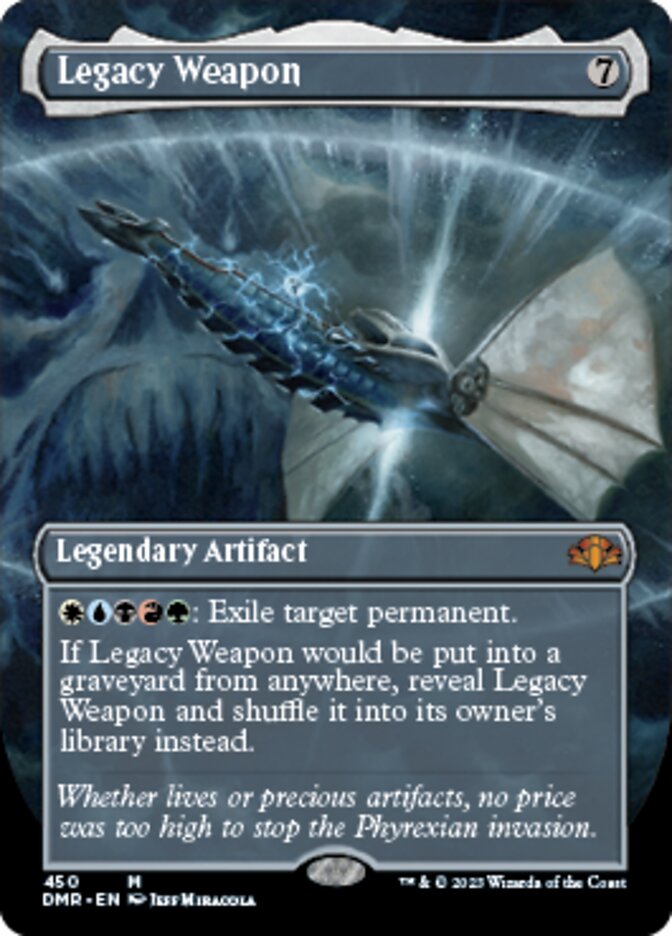 Legacy Weapon (Borderless Alternate Art) [Dominaria Remastered] | Gaming Infinity