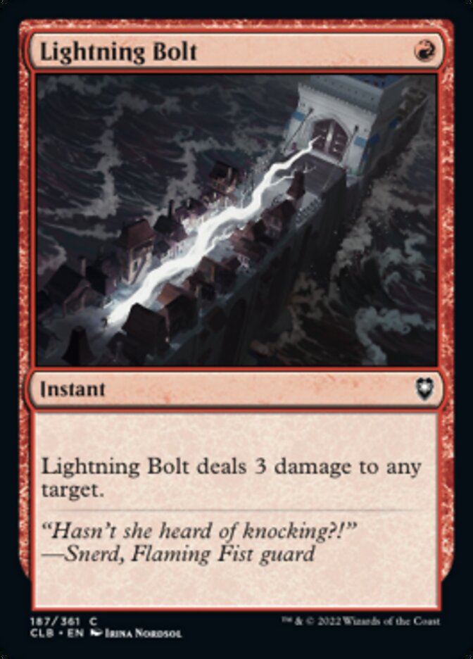 Lightning Bolt [Commander Legends: Battle for Baldur's Gate] | Gaming Infinity